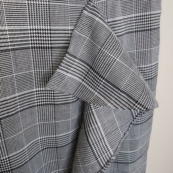 Grace Karin Plaid Ruffle Front Pencil Skirt size XL - Picture 5 of 7